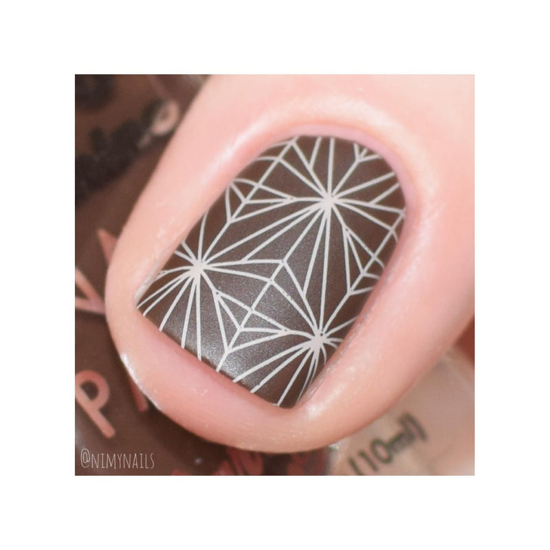 UberChic Beauty Art Deco Glam Stamping Plate Gray