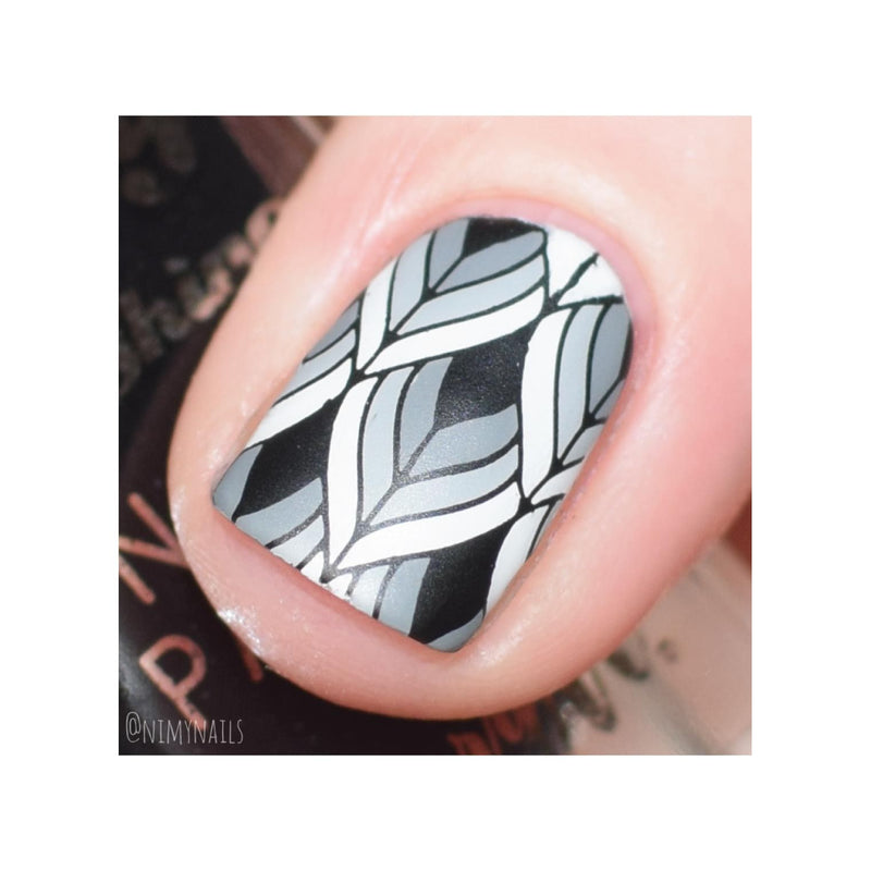 UberChic Beauty Art Deco Glam Stamping Plate Thistle