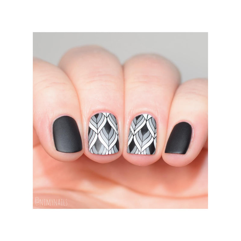 UberChic Beauty Art Deco Glam Stamping Plate Light Pink