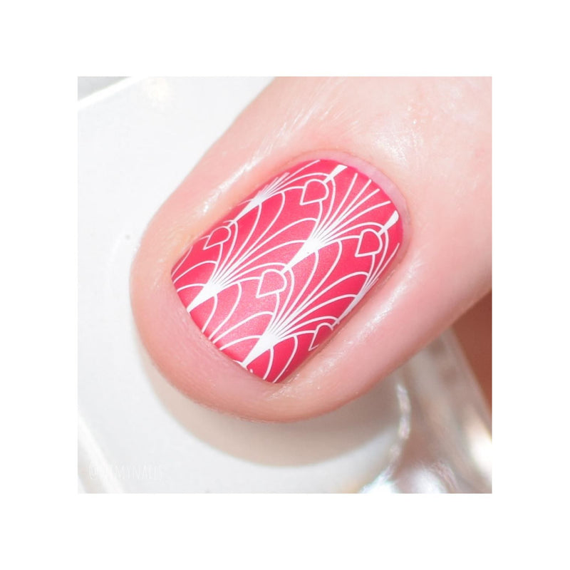 UberChic Beauty Art Deco Refinement Stamping Plate Antique White