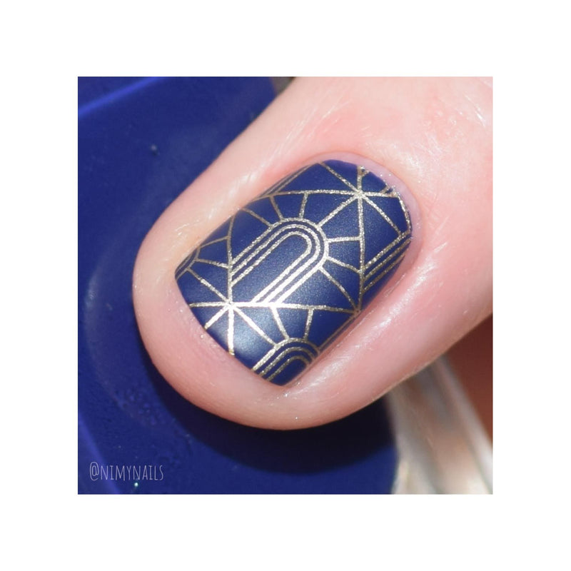 UberChic Beauty Art Deco Refinement Stamping Plate Light Pink