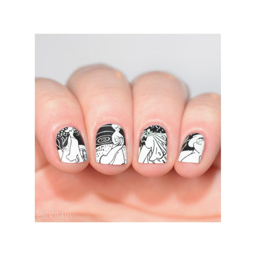 UberChic Beauty Art Nouveau Stamping Plate Tan