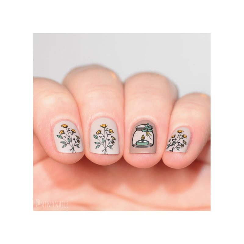 UberChic Beauty Elements of Love Stamping Plate Pink