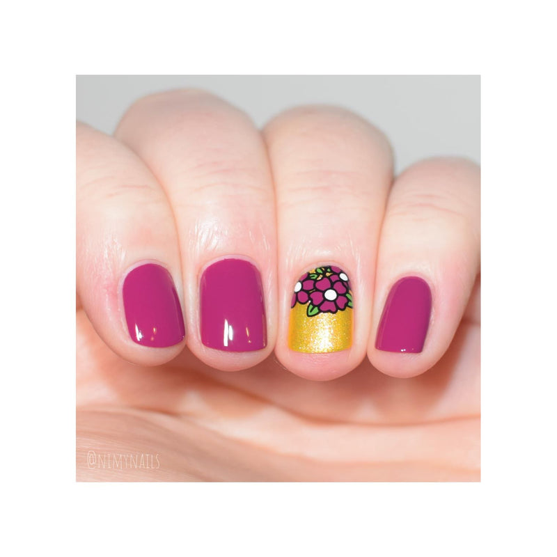 UberChic Beauty Hello Spring Stamping Plate Light Pink