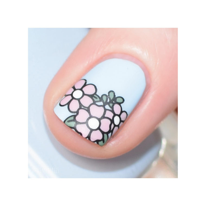 UberChic Beauty Hello Spring Stamping Plate Light Gray