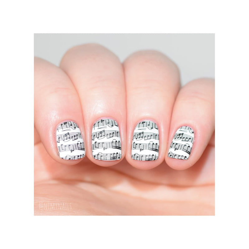 UberChic Beauty Let's Rock Stamping Plate Pink