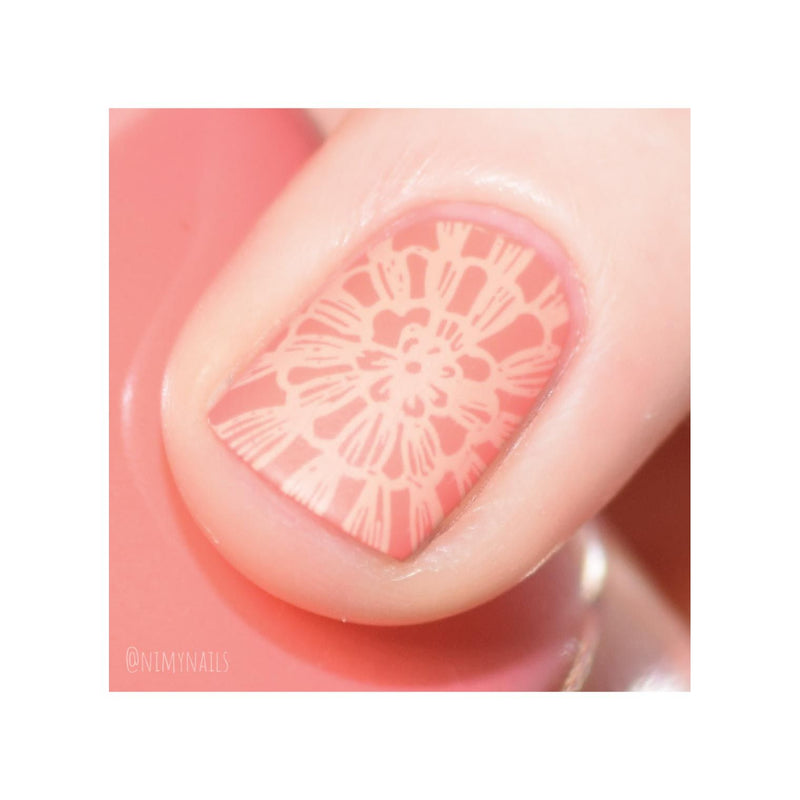UberChic Beauty Seashells Aplenty Stamping Plate Light Pink