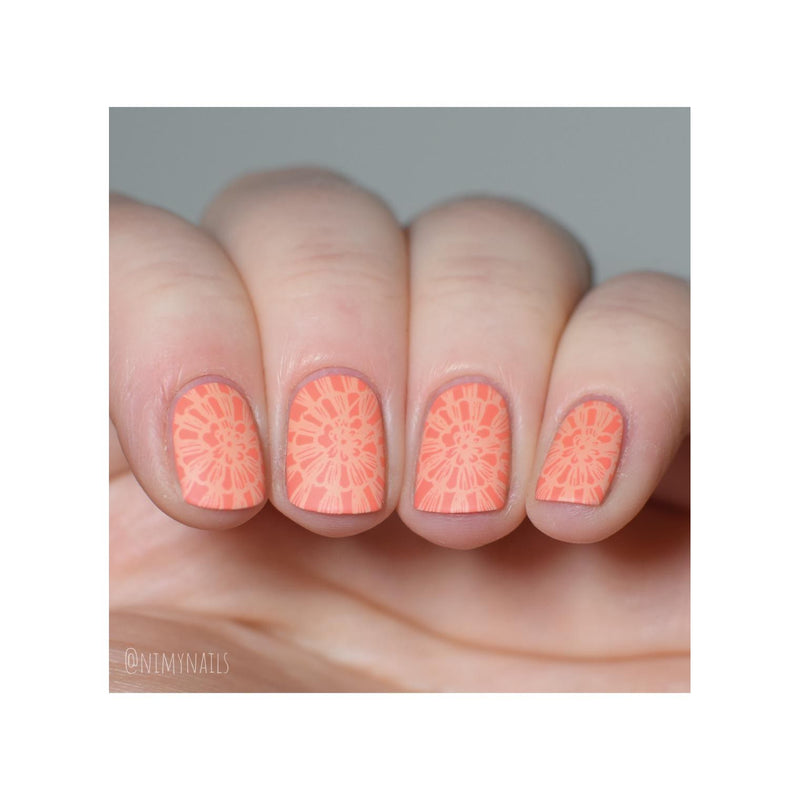 UberChic Beauty Seashells Aplenty Stamping Plate Rosy Brown