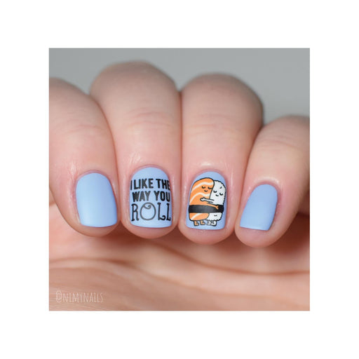 UberChic Beauty Sushi For Me Stamping Plate Rosy Brown