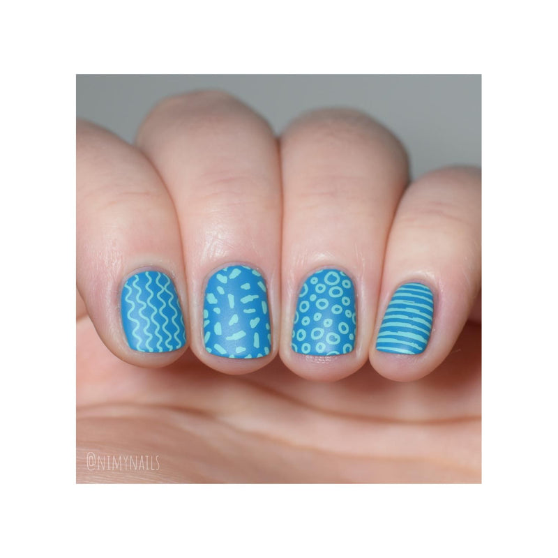 UberChic Beauty Texture-licious-04 Stamping Plate Rosy Brown