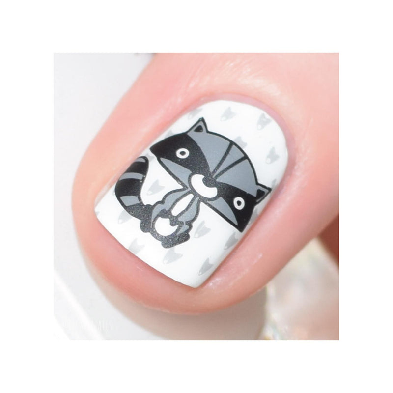 UberChic Beauty Woodland Chic-02 Stamping Plate Light Gray