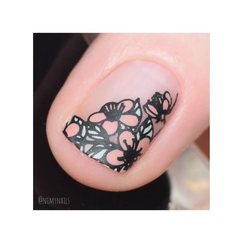 UberChic Beauty Yay Spring! Stamping Plate Gray