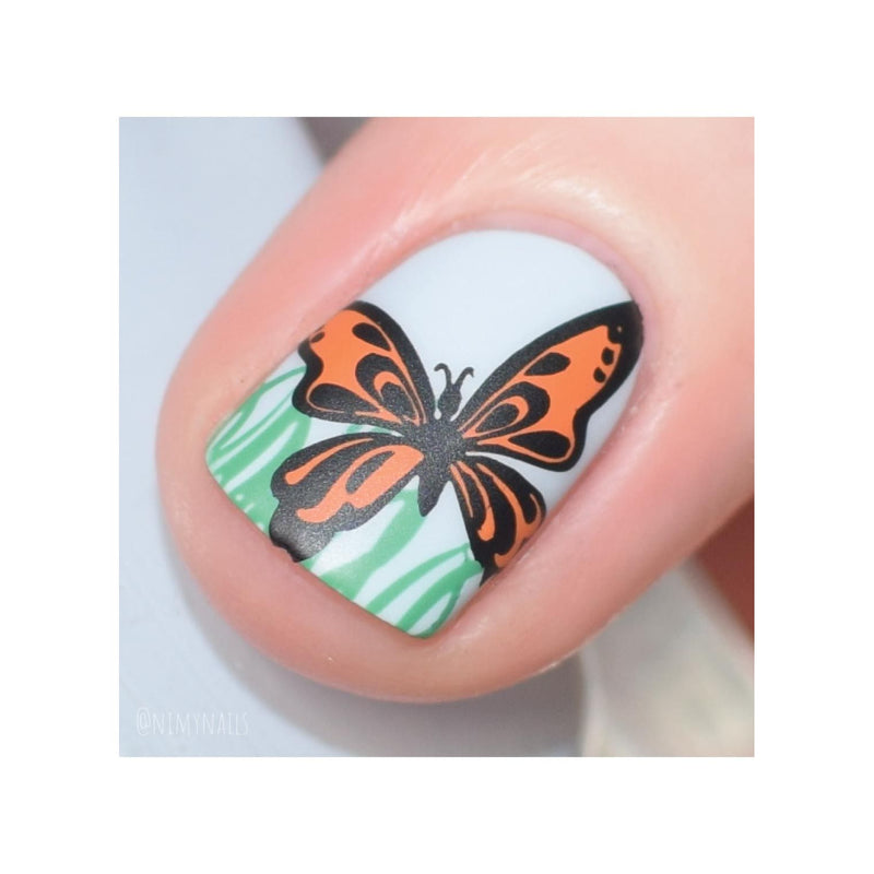 UberChic Beauty Yay Spring! Stamping Plate Gray