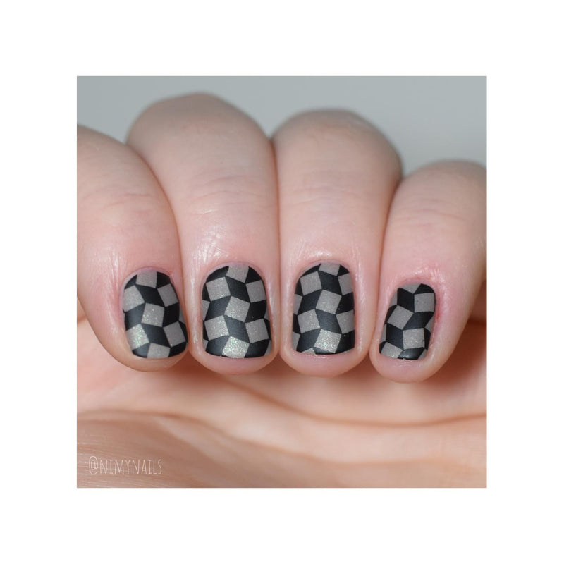 UberChic Beauty Be Bold Stamping Plate Rosy Brown