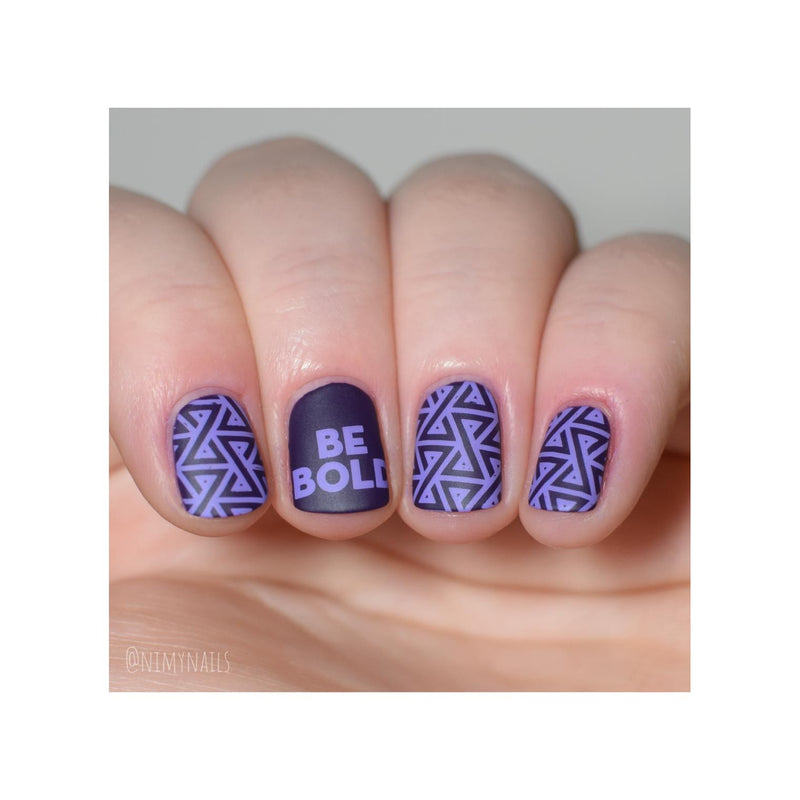 UberChic Beauty Be Bold Stamping Plate Rosy Brown