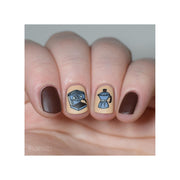 UberChic Beauty Better With Coffee Stamping Plate Rosy Brown