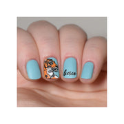 UberChic Beauty Wild & Fierce: Big Cats Stamping Plate Rosy Brown