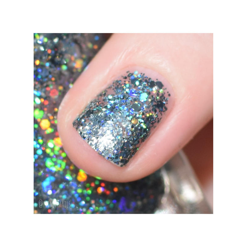 UberChic Beauty Deck The Halls In Holo - Holographic Polish Regular Polish Gray