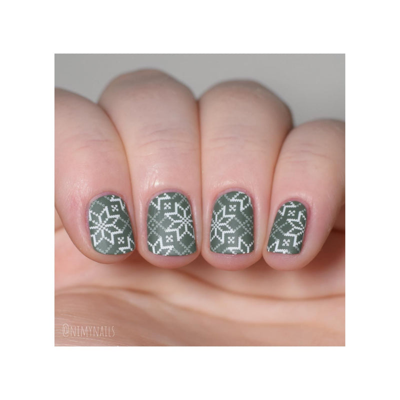 UberChic Beauty The Ultimate DIY Sweater Stamping Plate Rosy Brown