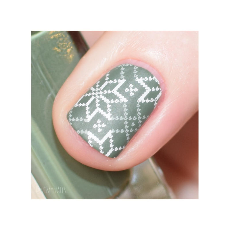 UberChic Beauty The Ultimate DIY Sweater Stamping Plate Dark Gray