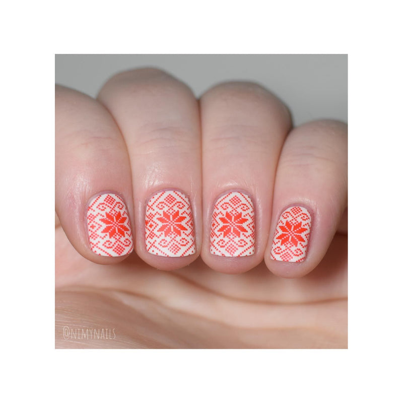 UberChic Beauty The Ultimate DIY Sweater Stamping Plate Rosy Brown