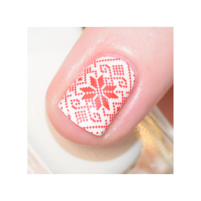 UberChic Beauty The Ultimate DIY Sweater Stamping Plate Bisque