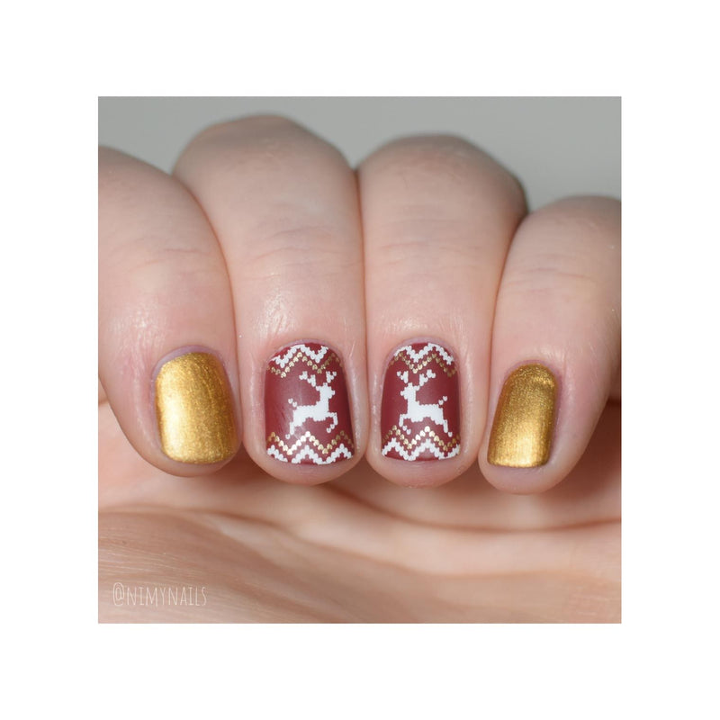 UberChic Beauty The Ultimate DIY Sweater Stamping Plate Rosy Brown