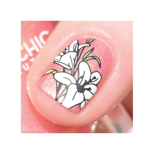 UberChic Beauty Flora & Fauna Stamping Plate Light Pink