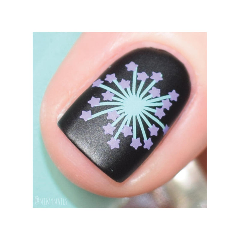 UberChic Beauty Fourth of July-02 Stamping Plate Gray