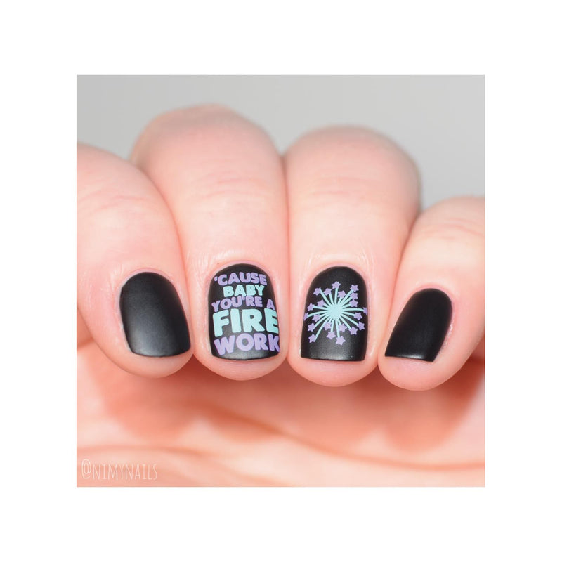 UberChic Beauty Fourth of July-02 Stamping Plate Light Pink