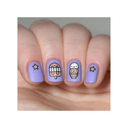 UberChic Beauty Fourth of July Kawaii Stamping Plate Rosy Brown