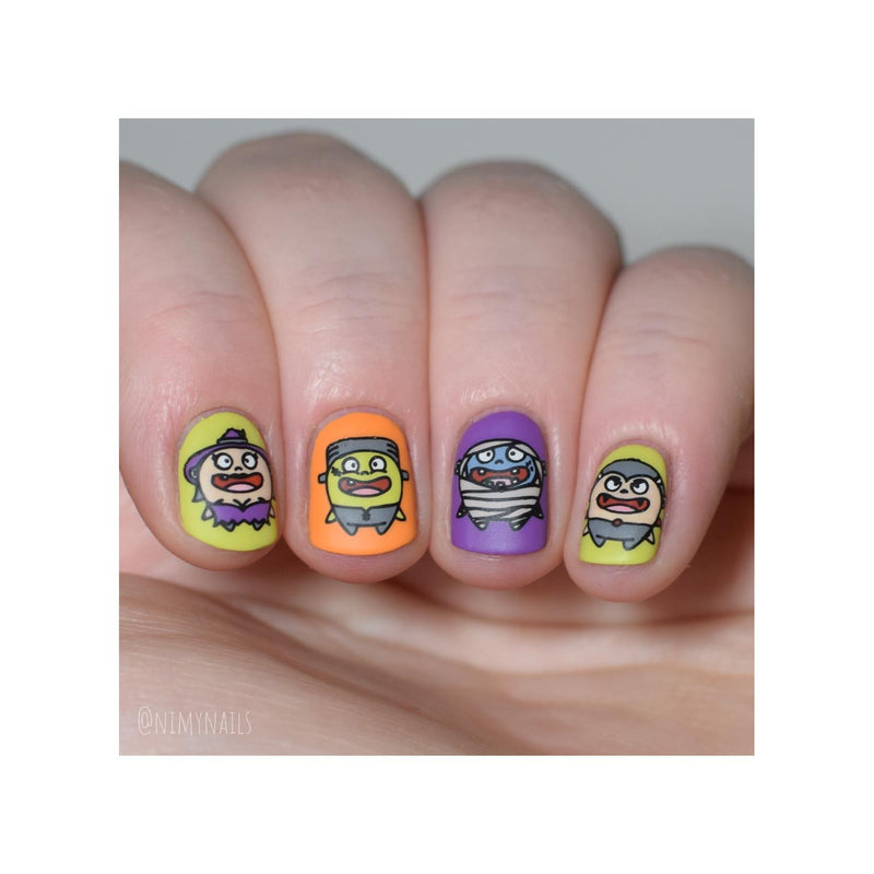 UberChic Beauty Halloween-08 Stamping Plate Rosy Brown