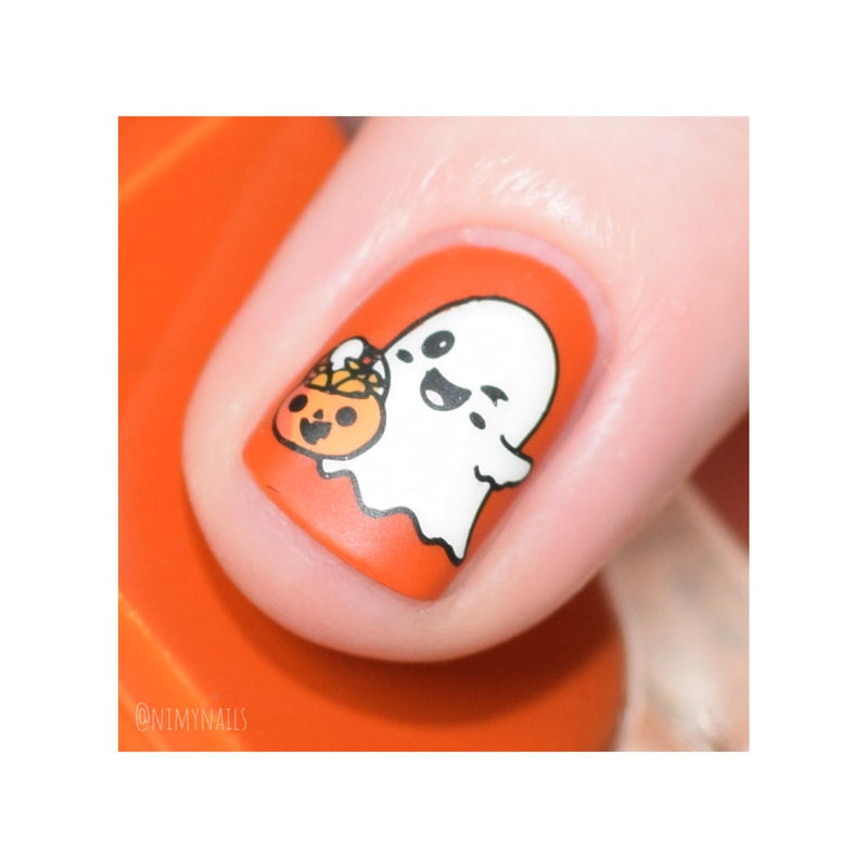 UberChic Beauty Halloween-08 Stamping Plate Light Pink