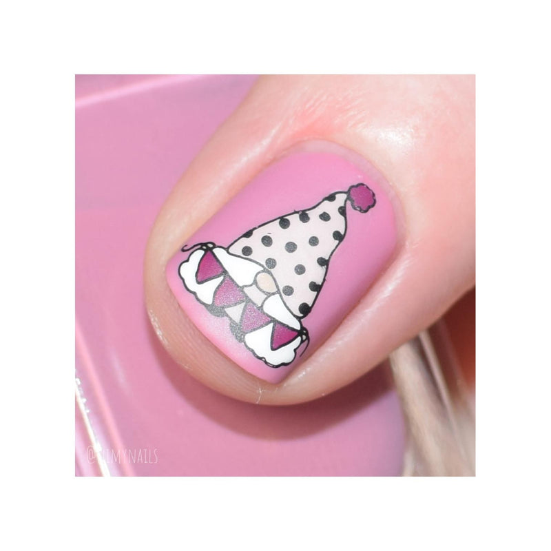 UberChic Beauty Happy Birthday Stamping Plate Tan