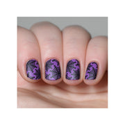 UberChic Beauty Haunted Snow Stamping Plate Rosy Brown