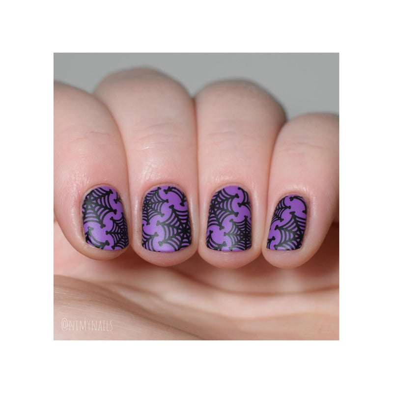 UberChic Beauty Haunted Snow Stamping Plate Rosy Brown