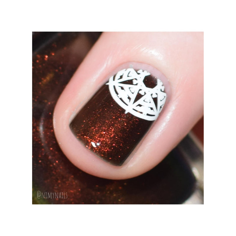 UberChic Beauty Haunted Snow Stamping Plate Pink