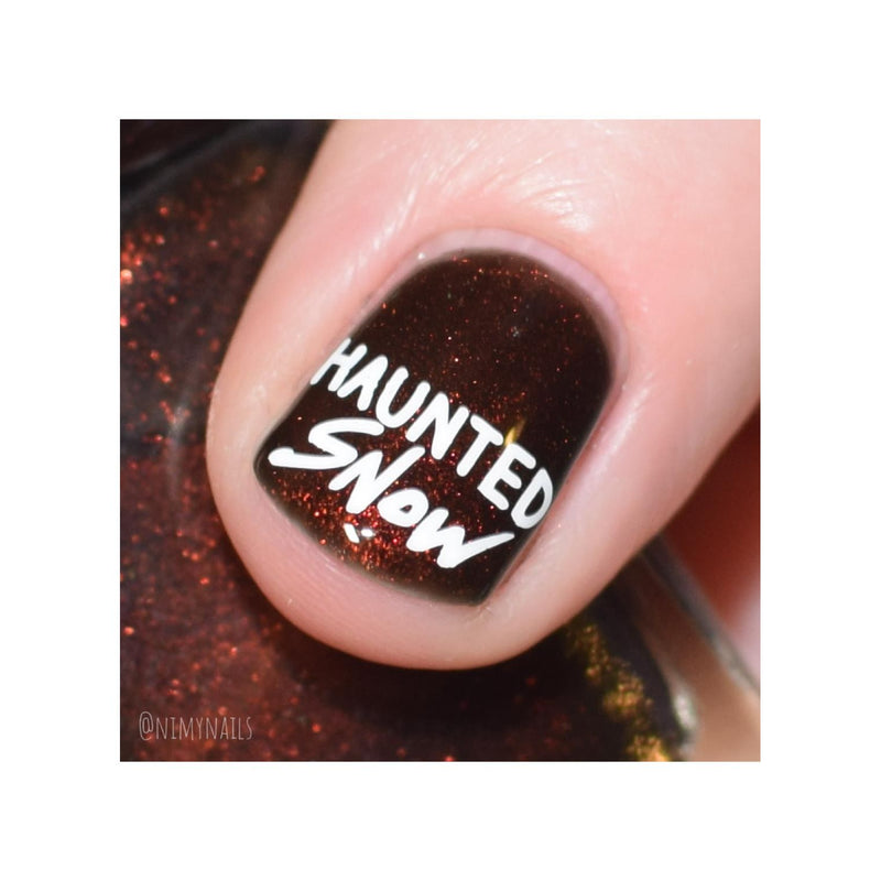 UberChic Beauty Haunted Snow Stamping Plate Light Pink