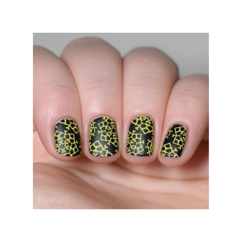UberChic Beauty Haunted Snow Stamping Plate Rosy Brown