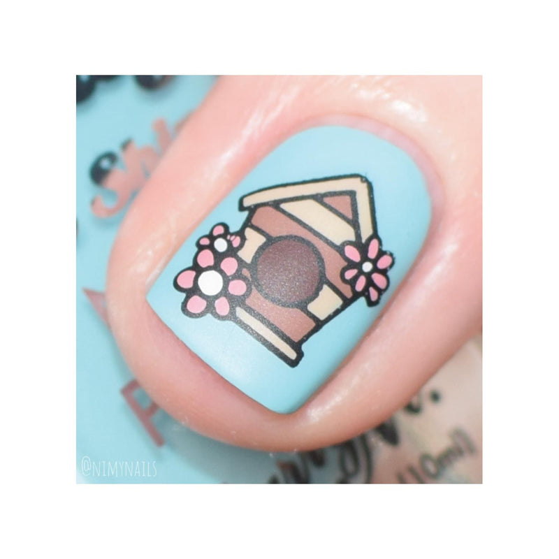UberChic Beauty Hello Spring Stamping Plate Gray