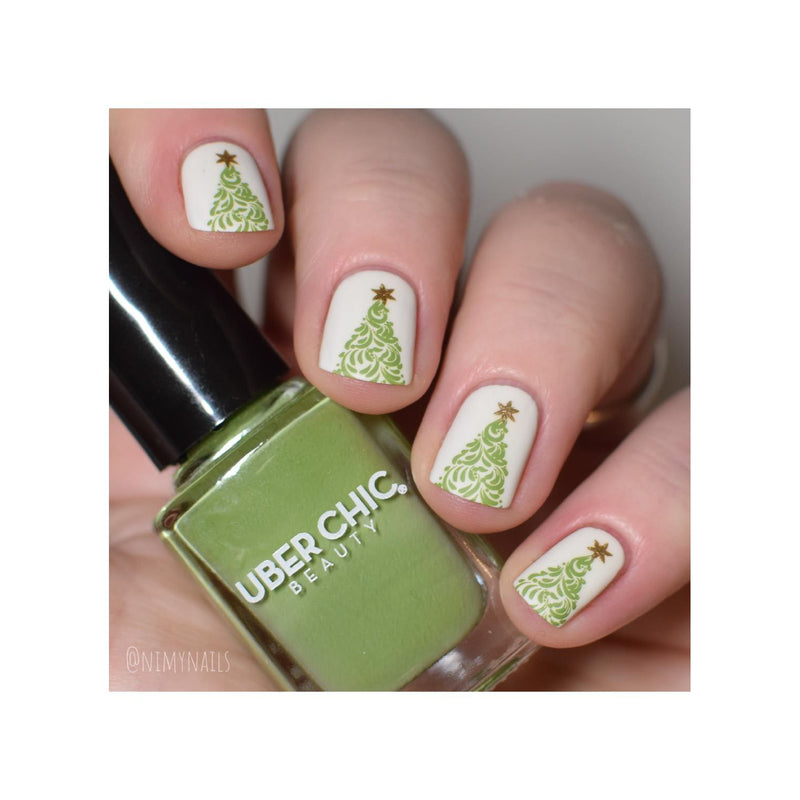 UberChic Beauty It's A Season Of Joy Stamping Plate Rosy Brown