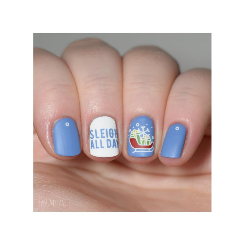UberChic Beauty It's A Season Of Joy Stamping Plate Rosy Brown