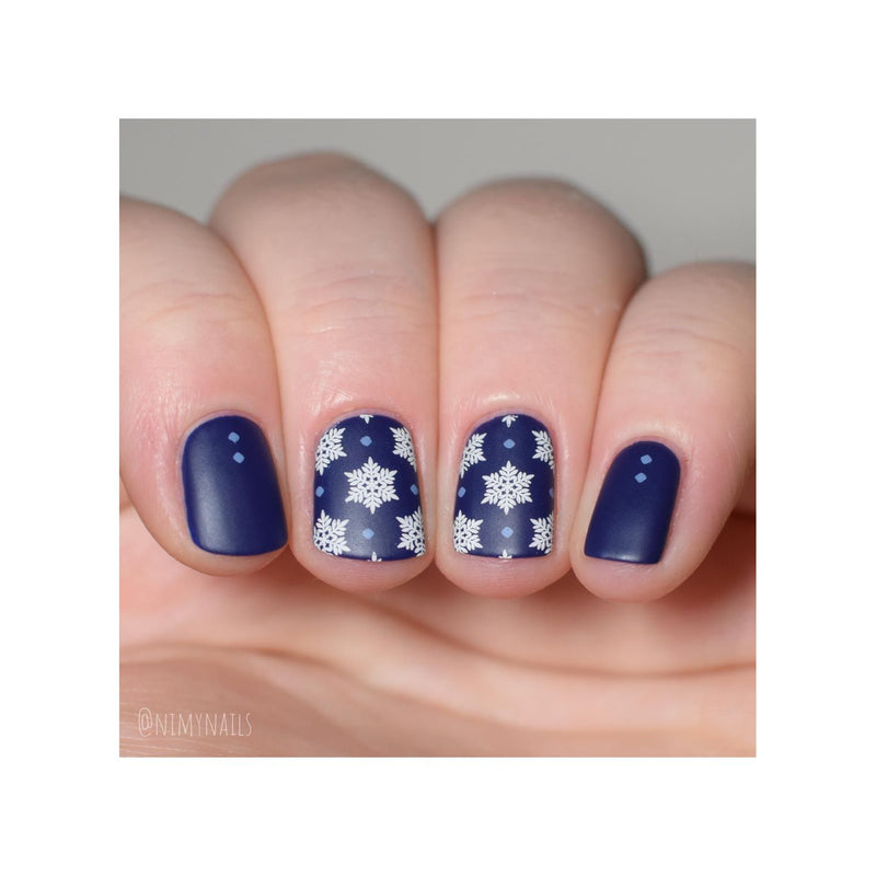 UberChic Beauty Let It Snow Stamping Plate Rosy Brown