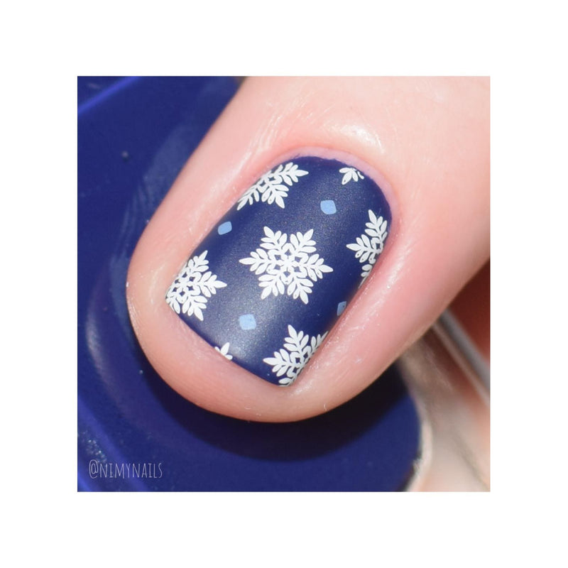 UberChic Beauty Let It Snow Stamping Plate Gray