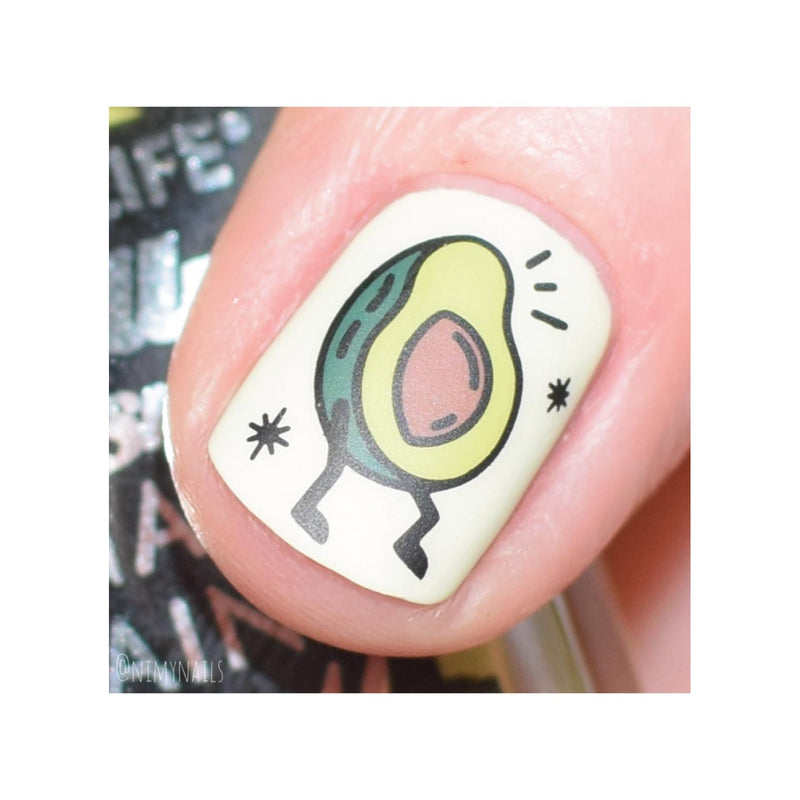 UberChic Beauty Let's Taco Bout It Stamping Plate Light Gray