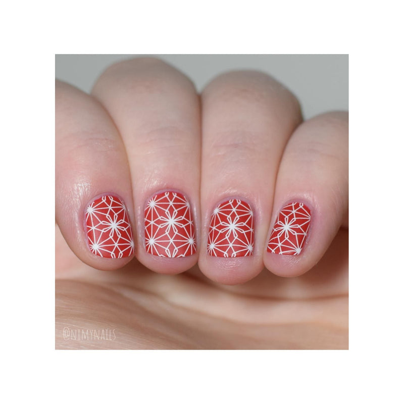 UberChic Beauty Luxe In Lines Stamping Plate Rosy Brown