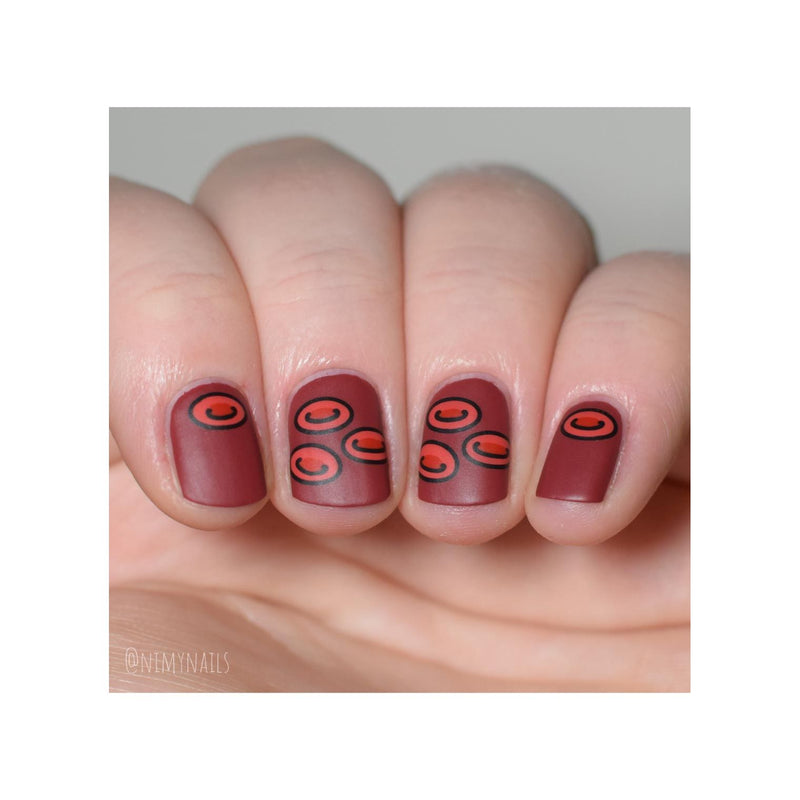 UberChic Beauty Medical Science Stamping Plate Rosy Brown