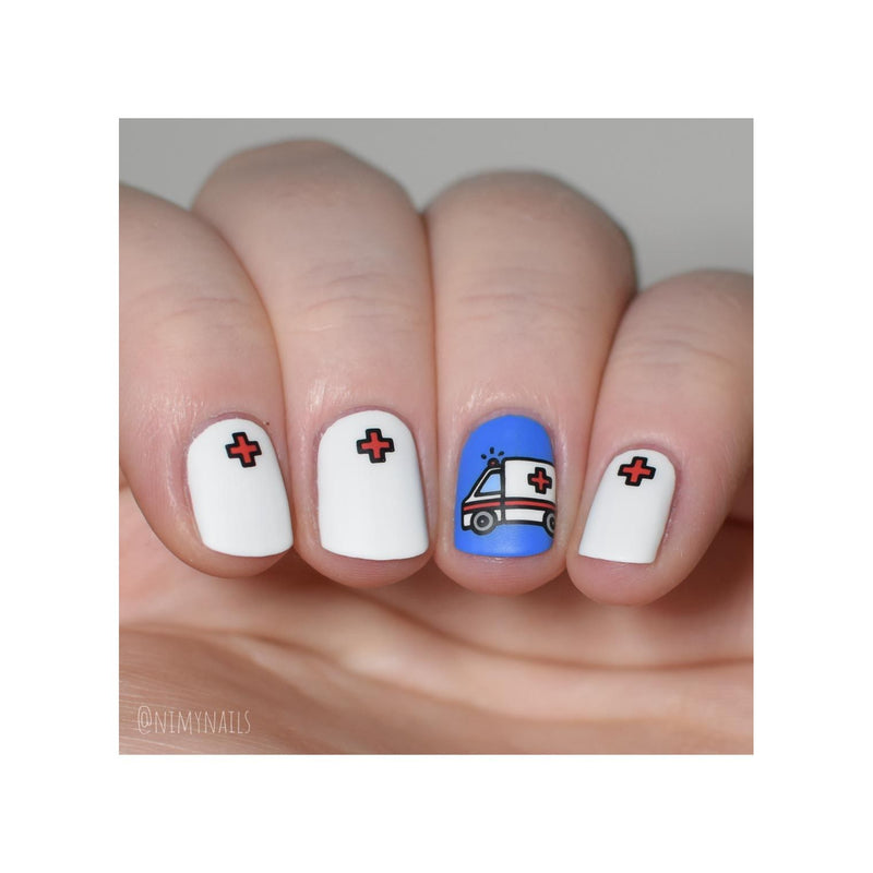 UberChic Beauty Medical Science Stamping Plate Rosy Brown