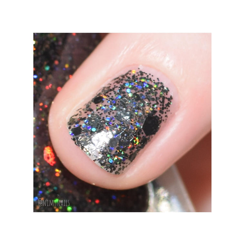 UberChic Beauty Midnight Howl - Holographic Polish Regular Polish Gray