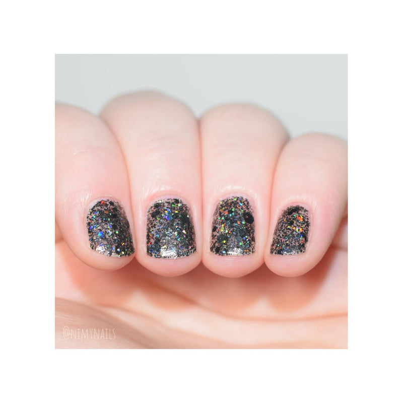 UberChic Beauty Midnight Howl - Holographic Polish Regular Polish Light Gray